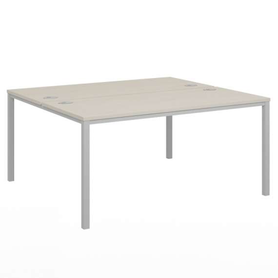 Стол-тандем 1600х1432х750 для 2 рабочих мест на металлокаркасе Lite VL-42