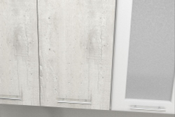 Кухонный гарнитур Алина нормал 1500 мм, каркас ЛДСП, фасад ЛДСП, Белый/Пайн белый