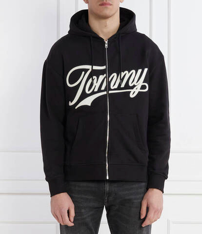 Худи LETTERMAN ZIPTRU EXT Tommy Jeans - черный(DM0DM18415)