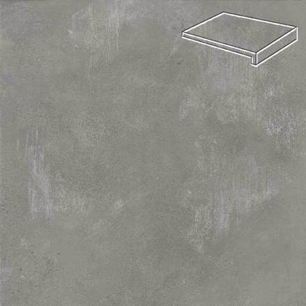 Stroeher - Selected 982 anthracite 294x175x52x10 артикул 4817 - Клинкерная ступень, прямой угол