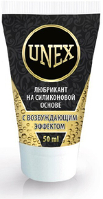 Водоустойчивый возбуждающий лубрикант Unex на силиконовой основе , 50 мл (Цвет: прозрачный)