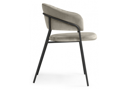 Стул на металлокаркасе Woodville Лукас бежевый, черный каркас