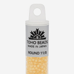 Японский бисер TOHO Round 11/0 (№961), окрашенный изнутри прозрачный