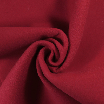 Ткань пальтовая, 395 гр/м2, 90% п/э, 10 % вискоза, ш. 150 см, огненно-красный