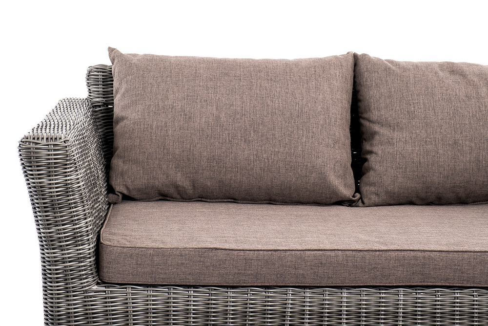 "Капучино Сингл" лаунж-зона из искусственного ротанга, цвет графит