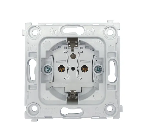 Donel R98 METAL механизм розетки Schuko с заземлением 16А 250 В~ на клеммах, серия DA