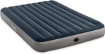 Двуспальный надувной матрас Intex Single-High Airbed (Queen), 152х203х25 см, со встроенным насосом от батареек