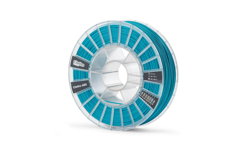 Пластик для 3D-принтеров, Clotho Filaments, Clotho ABS, GF13, бирюзовый,1,75 мм, 2000г