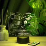 Ночник "Книга - Подарок учителю №2" (Ваш текст)