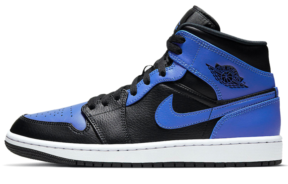Air Jordan 1 Mid 'Hyper Royal Black'