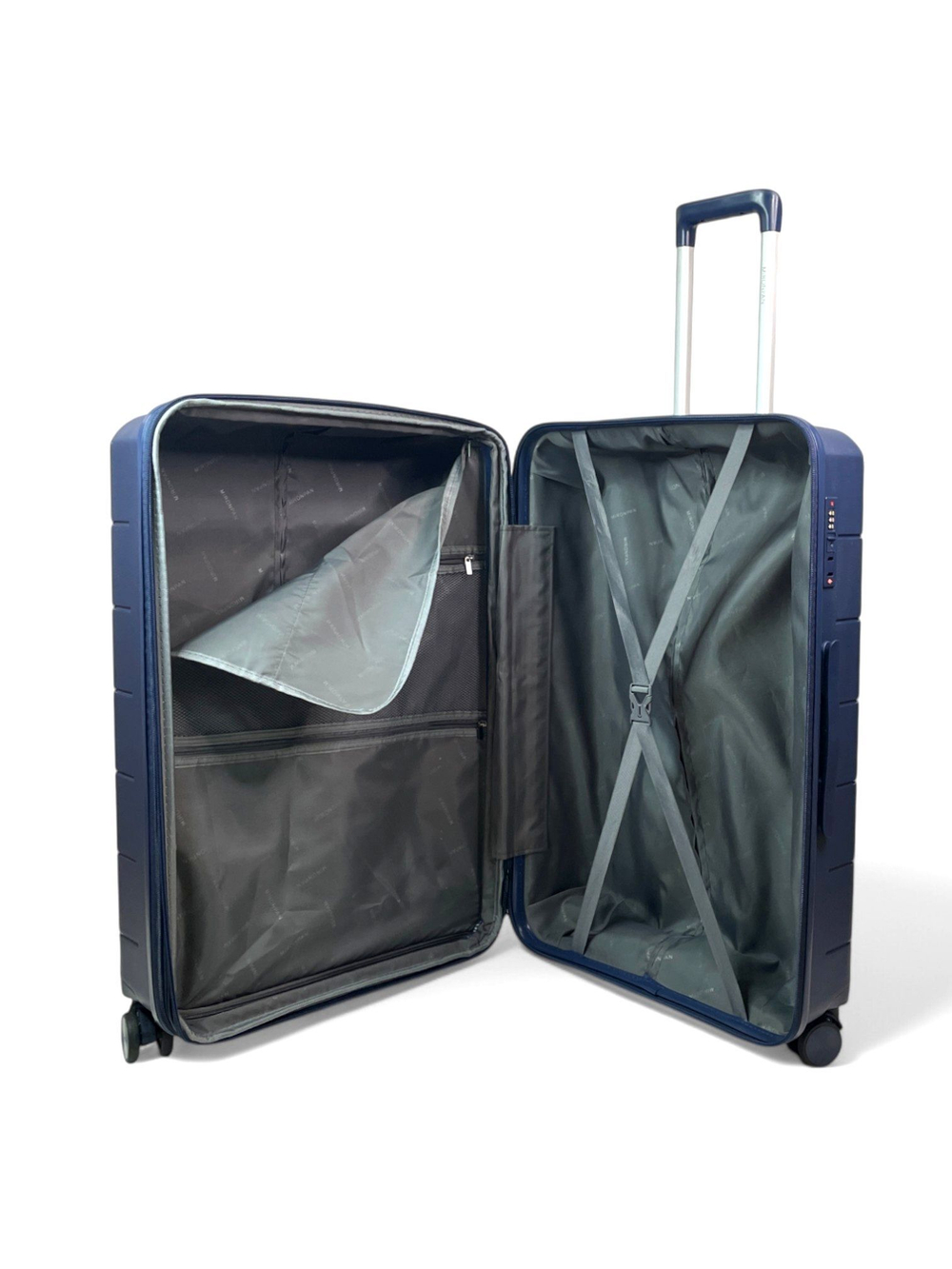 Большой чемодан Mironpan 23102, Темно-синий, XL