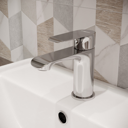 Смеситель для раковины STWORKI Копенгаген S42010CR + донный клапан SW-001CR хром