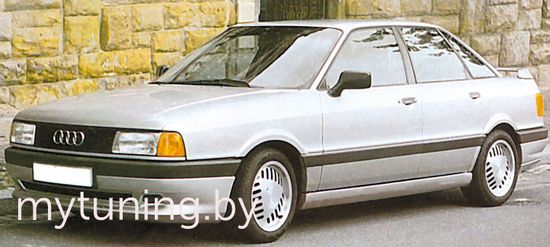 Накладка на передний бампер Riger V.2 для Audi 80B3