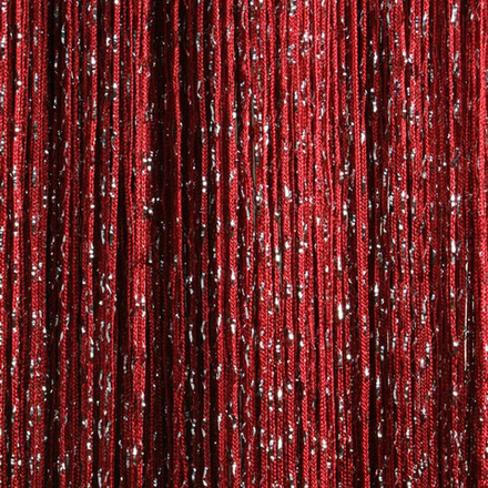 Нитяные шторы дождь - бордовые, 300 х 280 см. Арт. 4