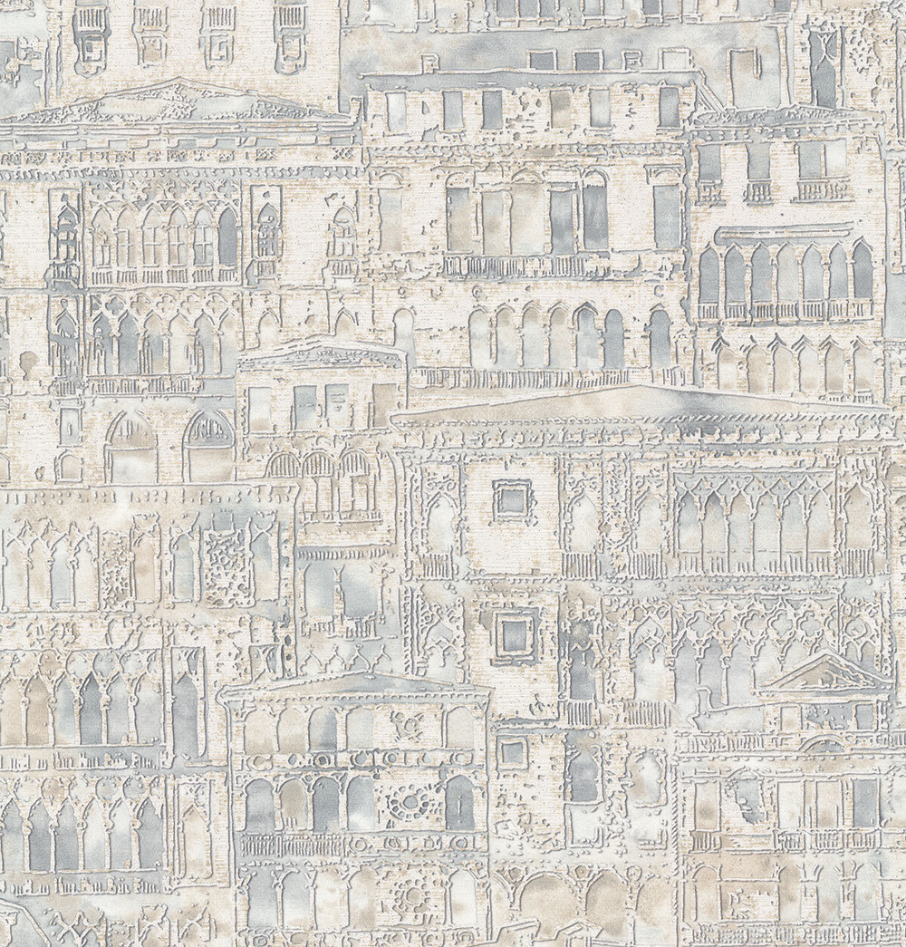 9144-11 Обои Monte Solaro PALAZZO DUCALE 1,06х10,05м / Винил горячего тиснения на флизелине / раппорт 64см