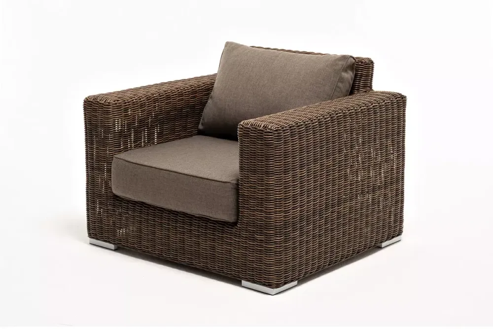 "Боно" лаунж-зона из искусственного ротанга, цвет коричневый