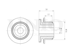 Сайлентблок задней цапфы UNIO RMP-20113