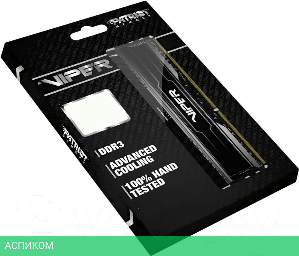 Оперативная память Patriot DDR3-1600 8GB PC-12800 (PV38G160C0)