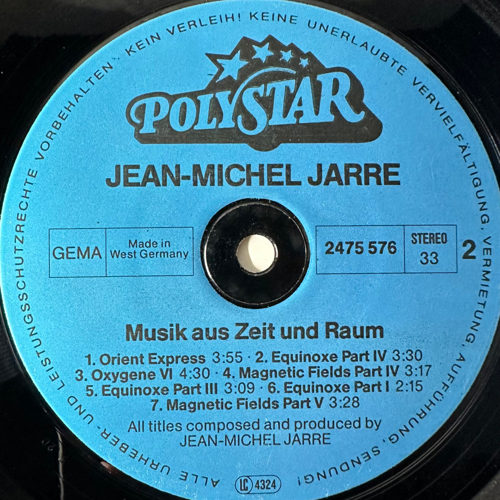 Jean-Michel Jarre - Musik Aus Zeit Und Raum (Германия 1983г.)