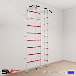 Шведская стенка Sv Sport 514 (Турник стандарт/Канат/Лестница)