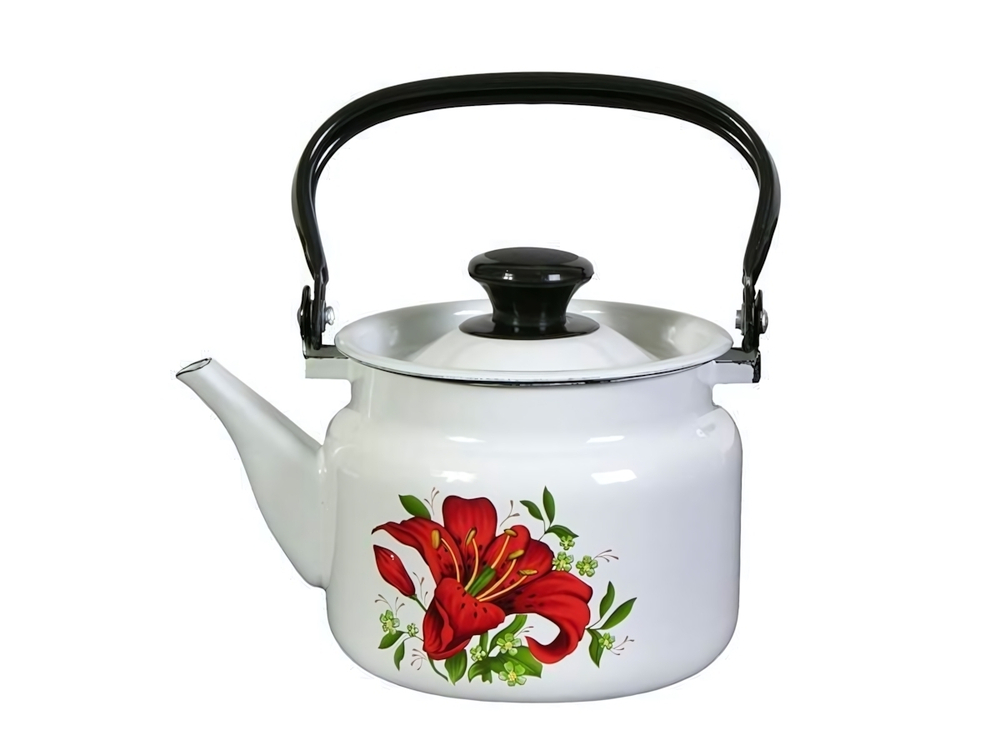Чайник 2л с рисунком, цвет в ассортименте 21501