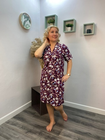 Халат женский "ХЛ-85 К.П" пуговицы (Отекс)