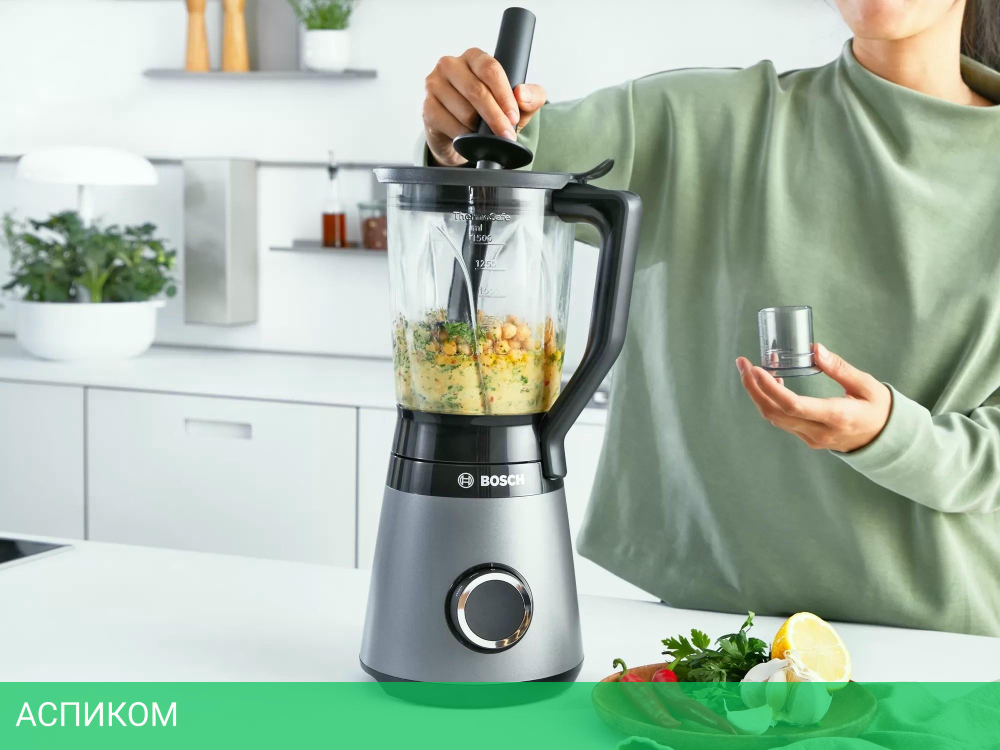 Блендер Bosch VitaPower Serie 4 MMB6172S серебристый