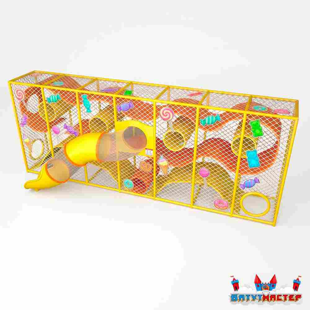 Плоский игровой комплекс «Страна Сладостей», 8,8×1,2×3,5 м