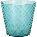 Горшок для цветов InGreen Manhattan Cristallo D160мм, 1,6 л c дренажной вставкой изумрудна