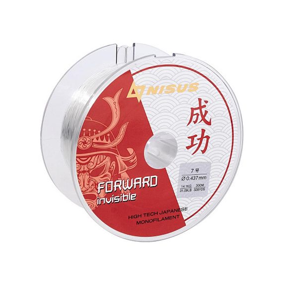 Леска FORWARD Invisible 0,437mm/300m Nylon Transparent (N-FI-0437-300) Nisus