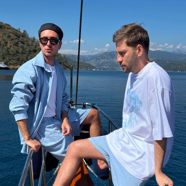 Рубашка #4 Вельветовая Голубая - фото 7