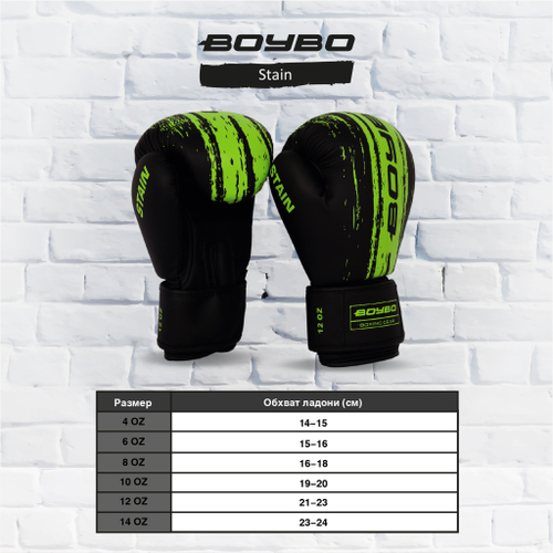 Перчатки боксерские Stain для Бокса Черные