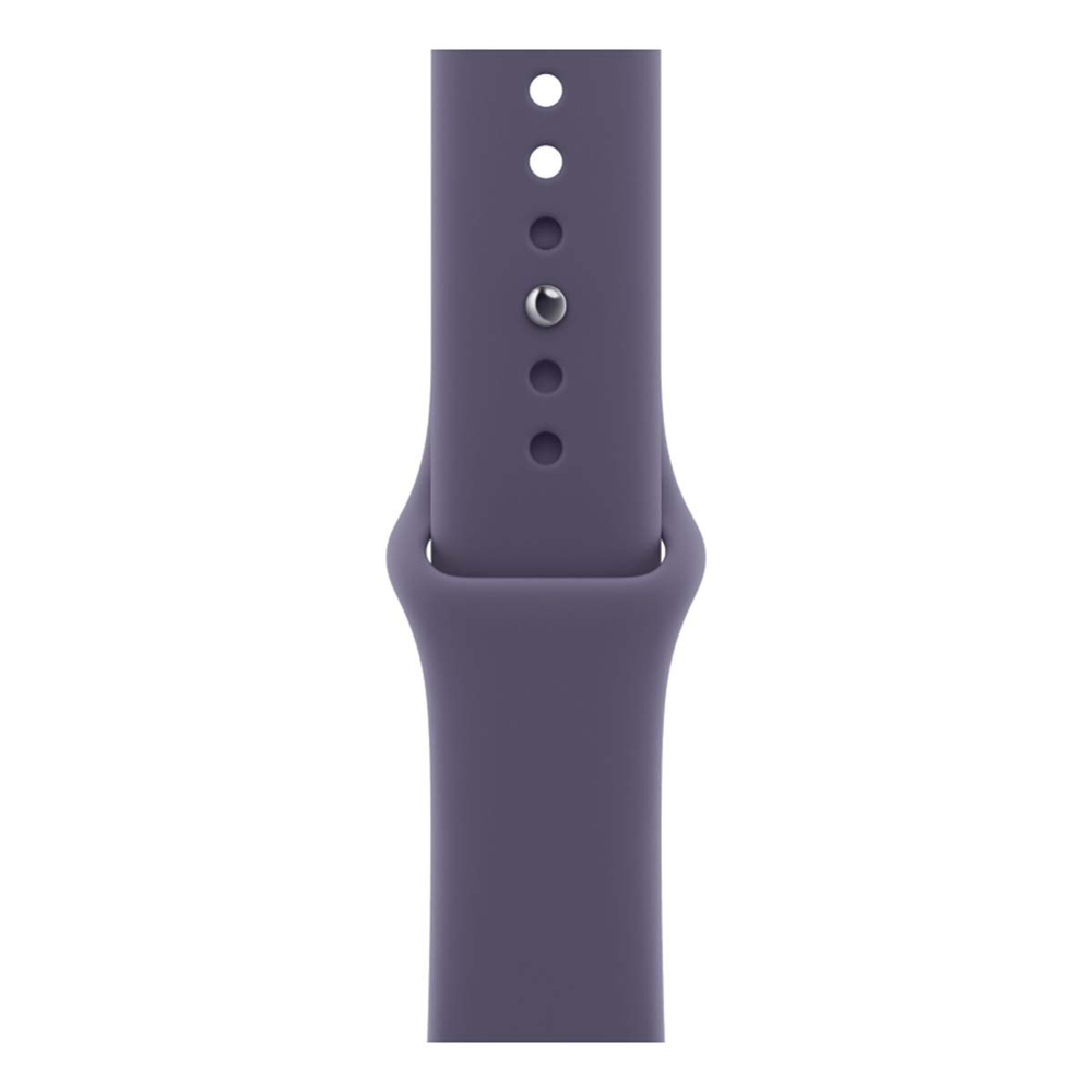 Apple Watch Series 11, 42 мм корпус из алюминия цвета «Silver», ремешок Sport Band размера S/M цвета «Purple Fog»