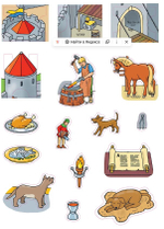 Раскраска «Рыцарский замок»