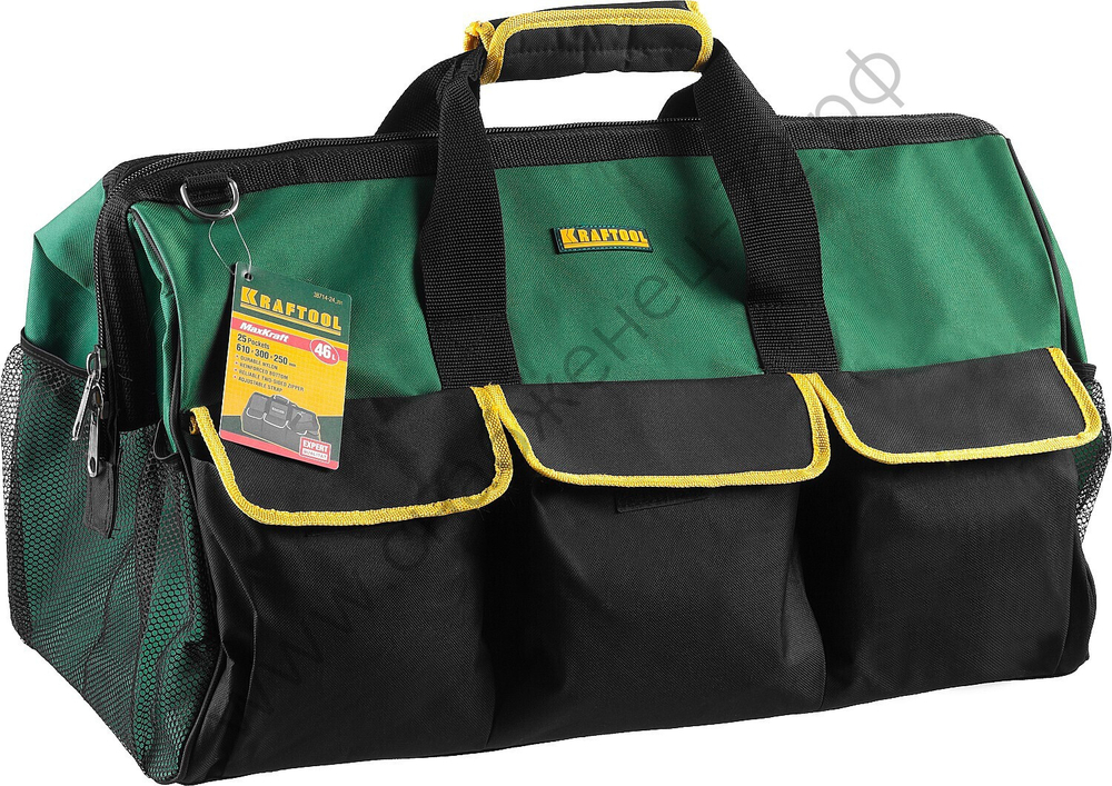 KRAFTOOL MaxKraft, 610 х 250 х 300, сумка для инструментов с 25 карманами (38714-24)