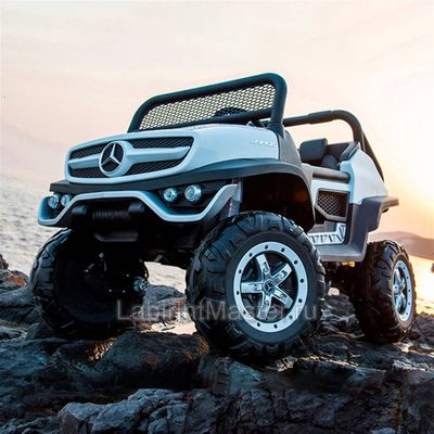 Детский электромобиль "Mercedes" UNIMOG белый
