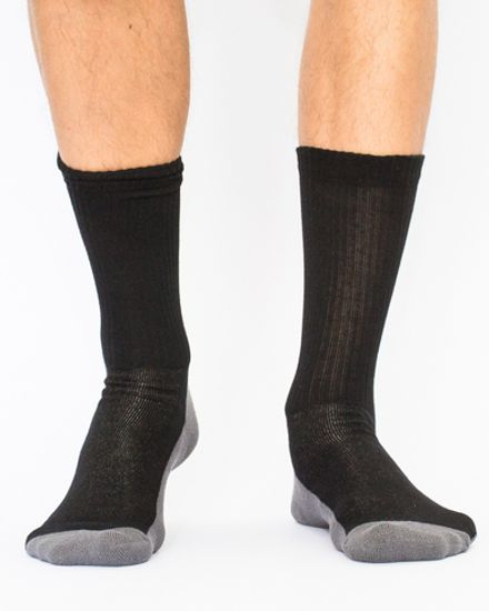 Vendi Спортивные носки, с серебряной нитью X-Static, антибактериальные, черные