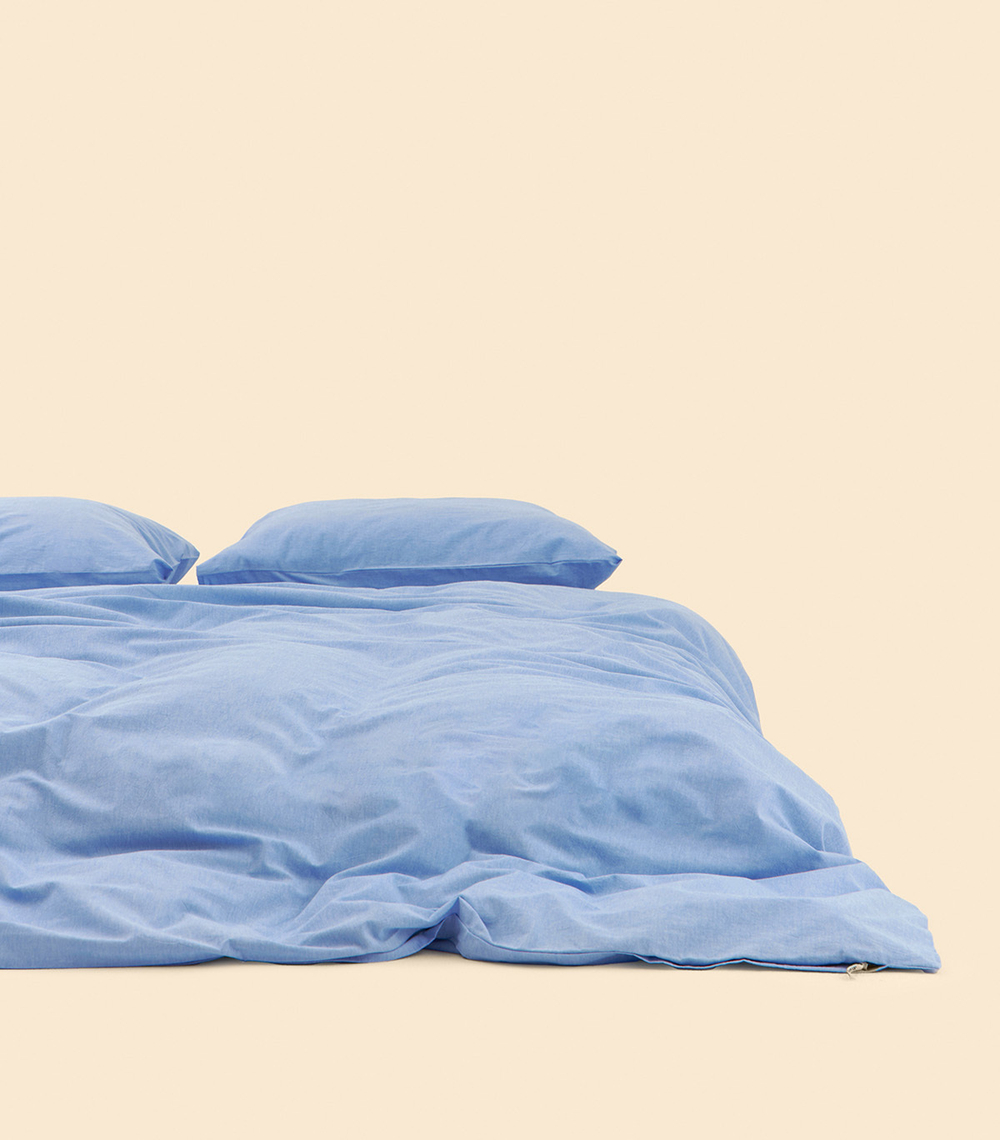 Наволочки (2 шт) - Melange Smoky Blue - 70x70