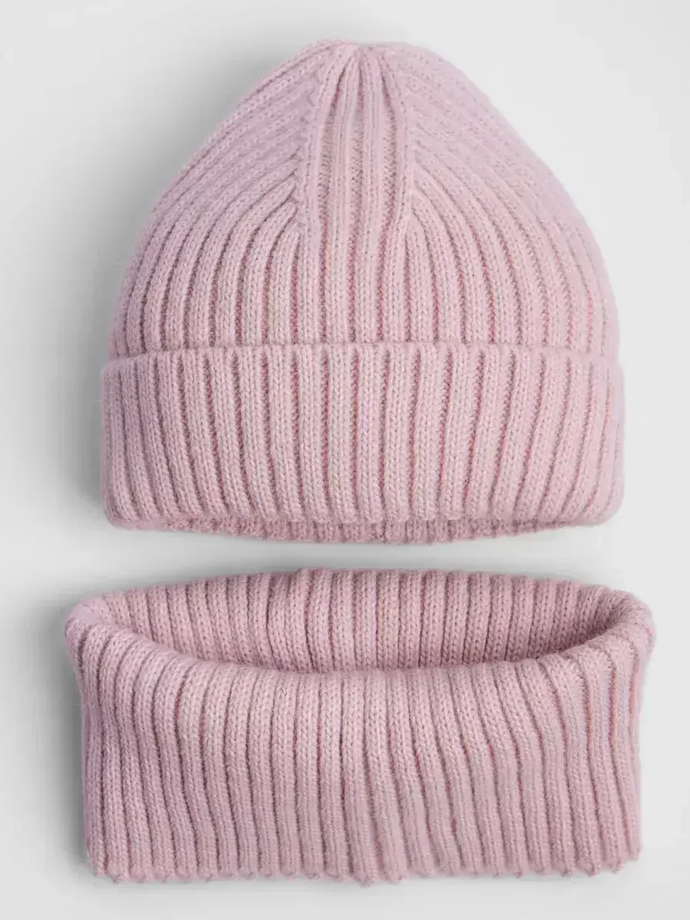 Шапка для девочки и снуд демисезон