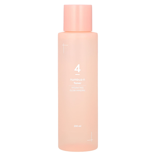 Numbuzin, № 4 увлажняющий минеральный тонер для сияния кожи, 200 мл (6,76 жидк. унции)