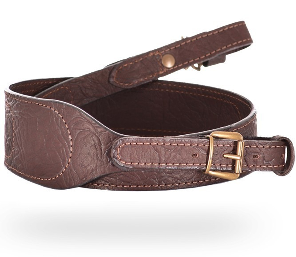 Ремень ружейный ХСН фигурный (кожа/кожа)