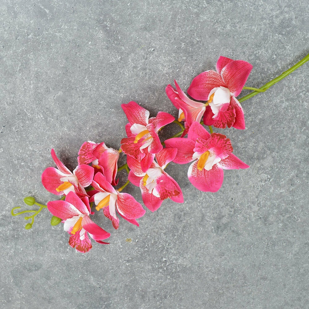 Цветы искусственные "Орхидеи", цвет малиновый