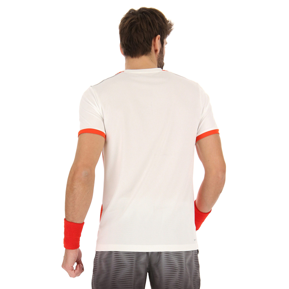Мужское теннисное поло Lotto Top IV 2 T-Shirt Men - Red, White