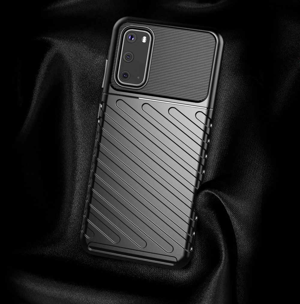 Чехол на Samsung Galaxy S20 с рельефным текстурным рисунком, серии Onyx от Caseport