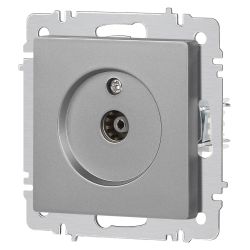 Розетка Intro Accent 6-301-03 TV одиночная, IP20, СУ, алюминий