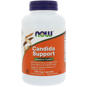 NOW Candida Support 180 вегетерианских капсул