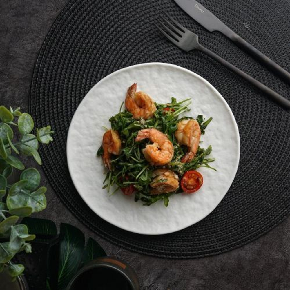 Тарелка 25 см,фарфор,белый цвет, матовая поверхность, "Паназия" P.L.-ProffCuisine