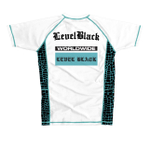 Рашгард Level x Black TEAL PYTHON WHITE