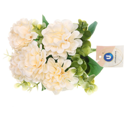 Искусственные цветы «Летняя фантазия» Букетик Гортензии 30см цвет бежевый