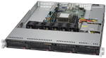 Сервер Supermicro SuperServer 5019P-WT без процессора/без ОЗУ/без накопителей/количество отсеков 3.5" hot swap: 4/1 x 600 Вт